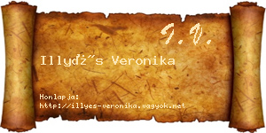 Illyés Veronika névjegykártya